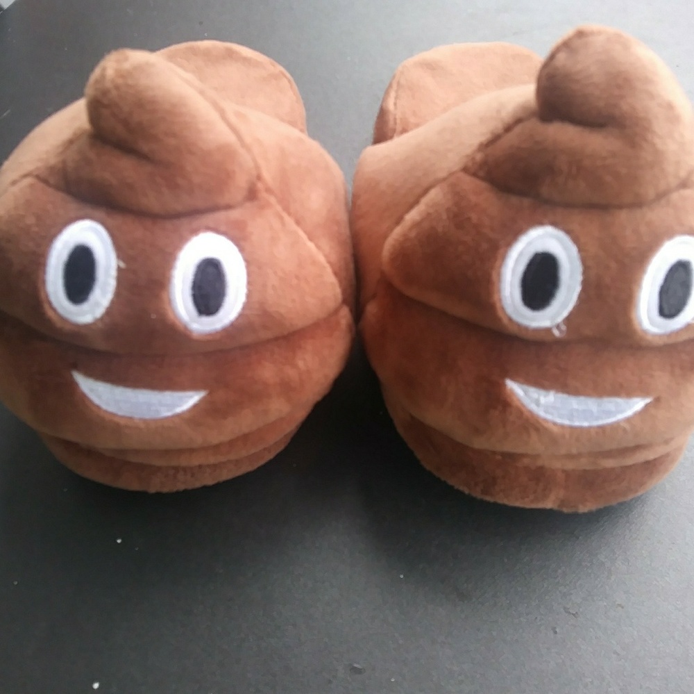 *Sold!* Poop Emoji Kid's Bed Slippers